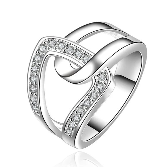 Jewelry - 925 Sterling Silver Ring Luxury Engagement Rings